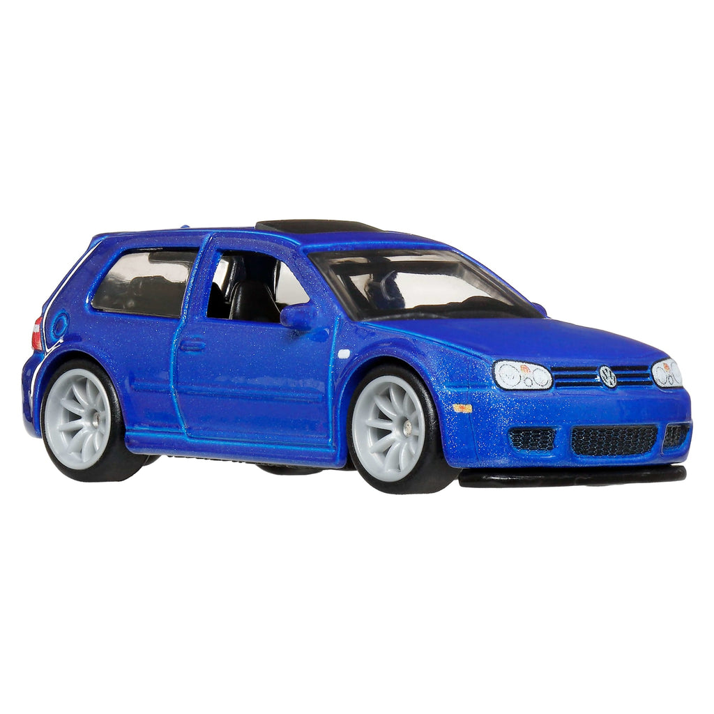 Hot Wheels Premium Car Culture 2-Pack 2004 Volkswagen Gold R32 & Volkswagen Golf MK7
