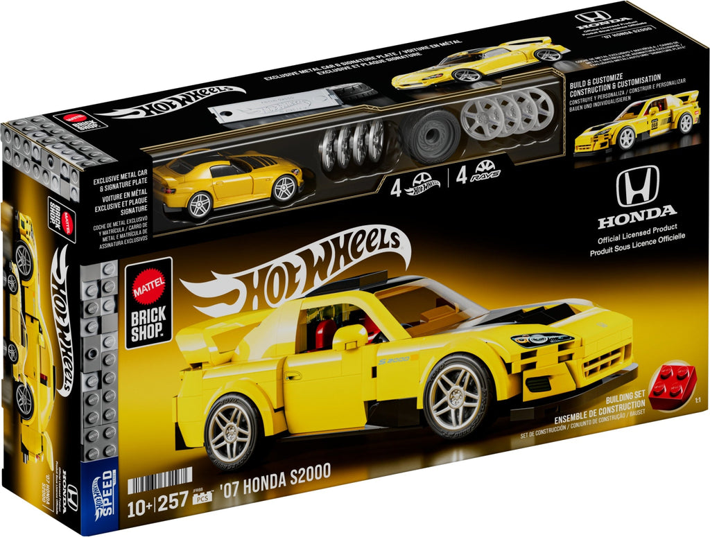 Mattel Brick Shop Hot Wheels ’07 Honda S2000 Building Set