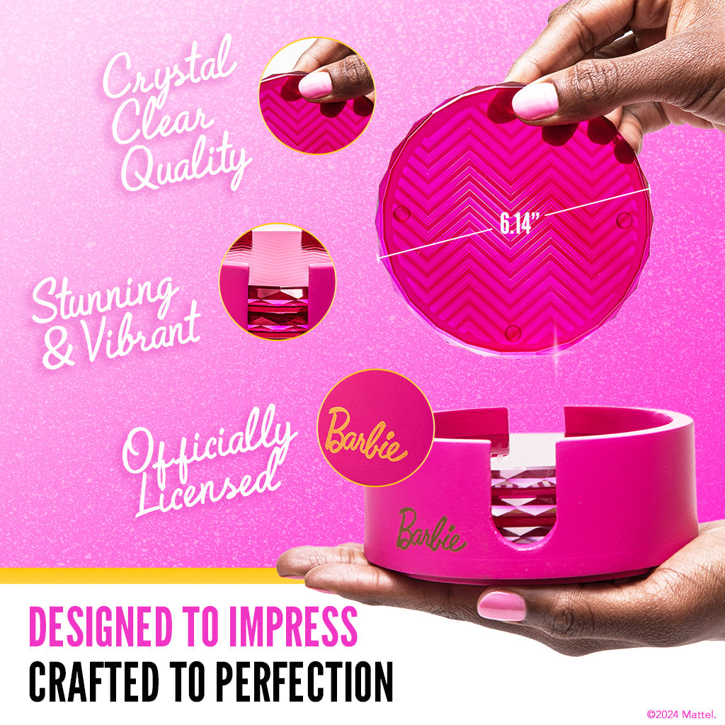 Barbie™ X Dragon Glassware® Coasters