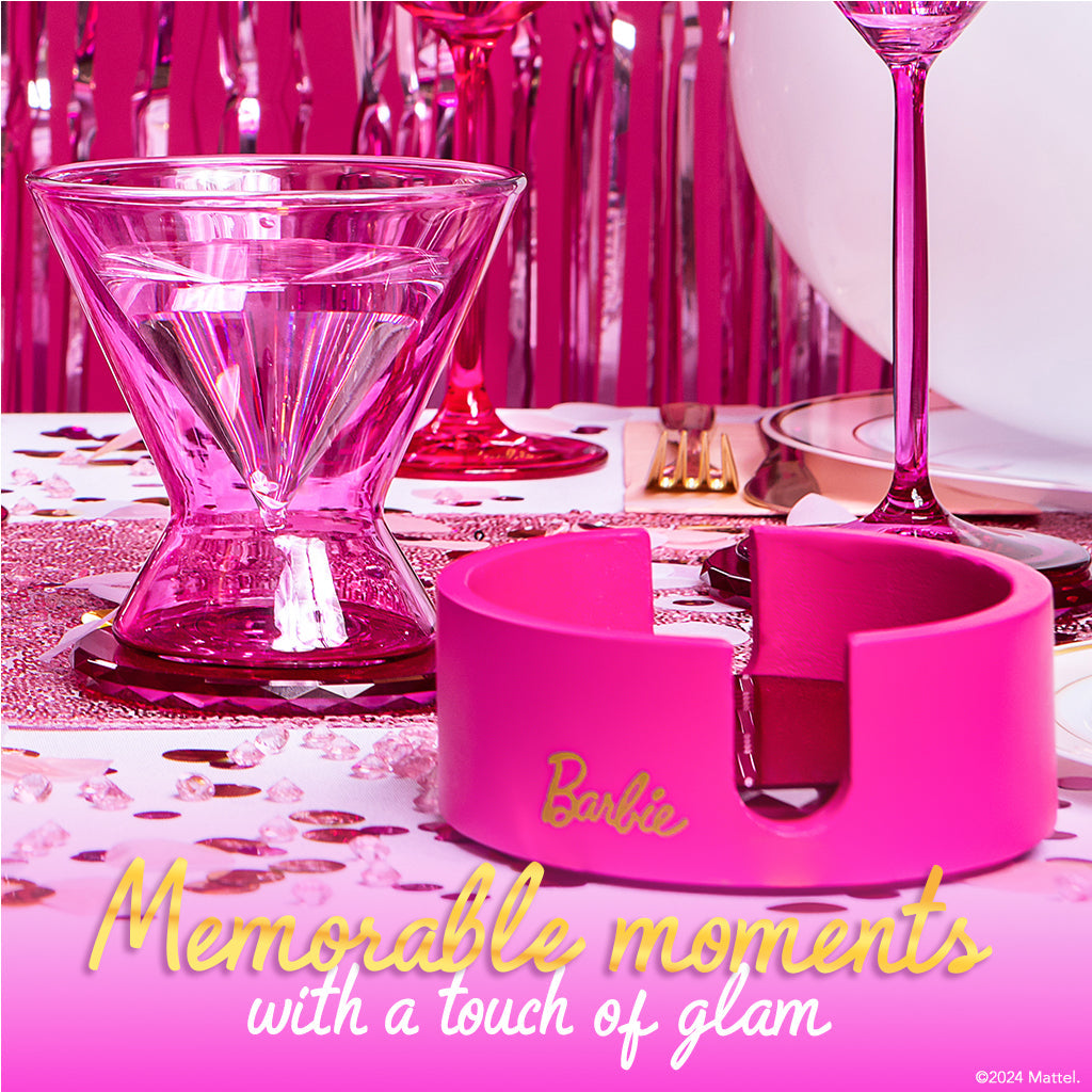 Barbie™ X Dragon Glassware® Coasters