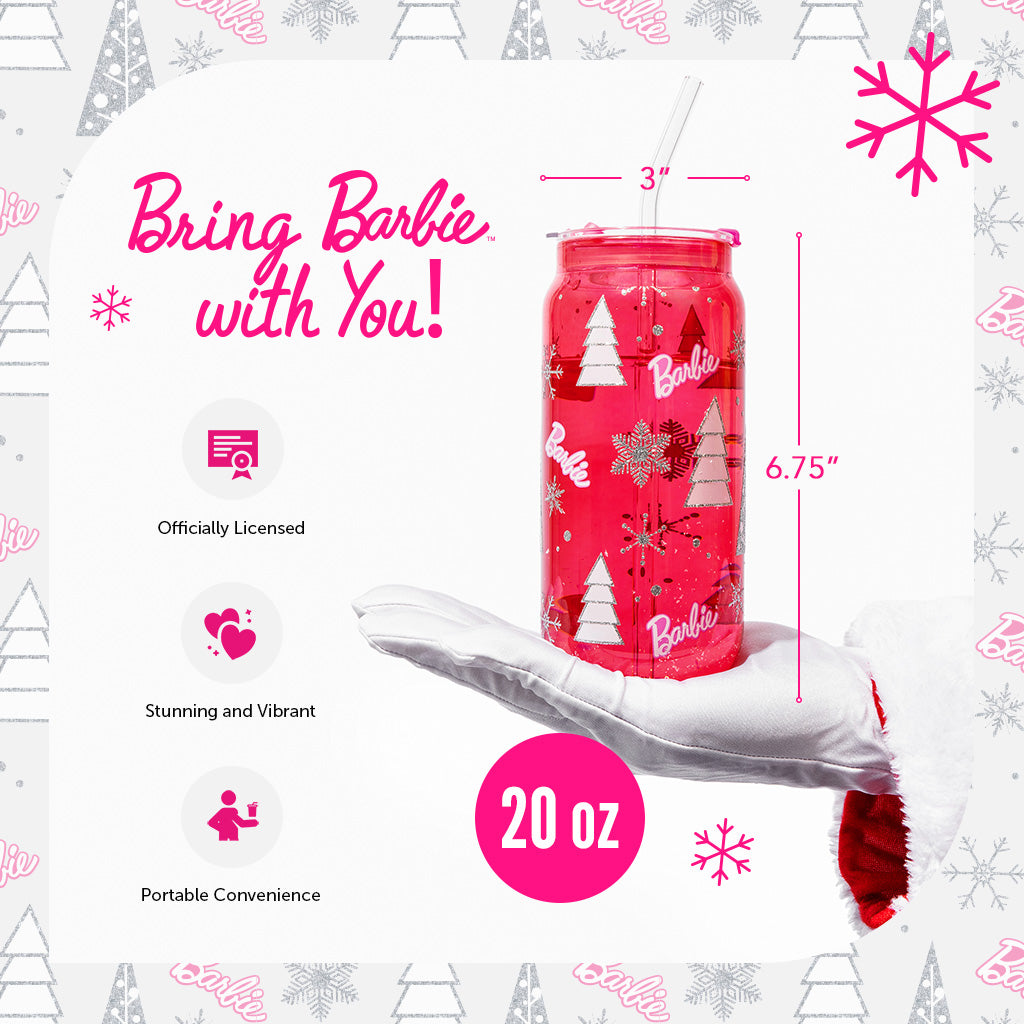 Barbie™ Christmas Drinking Glasses - 20 Oz