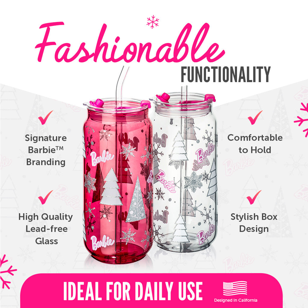 Barbie™ Christmas Drinking Glasses - 20 Oz