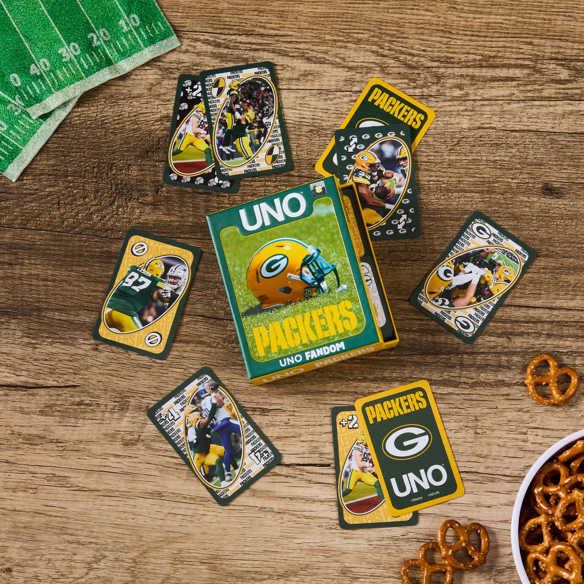 UNO Fandom NFL Green Bay Packers Game Deck