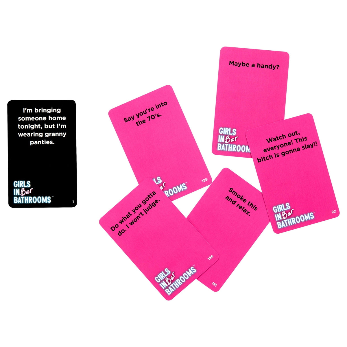 Girls in Bar Bathrooms Adult Party Game