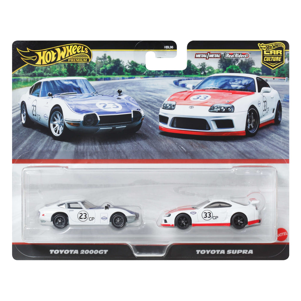 Hot Wheels Premium Car Culture 2-Pack Toyota 2000GT & Toyota Supra