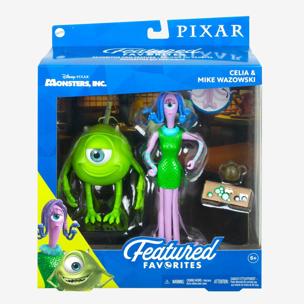 Pixar Featured Favorites Celia & Mike Monsters Inc Figures