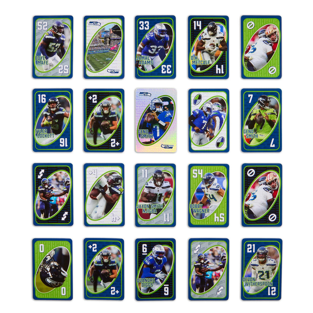 UNO Fandom NFL Seattle Seahawks Game Deck