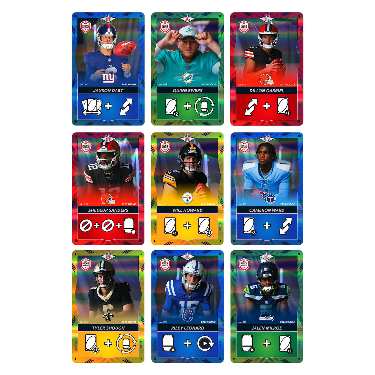 UNO Elite NFL 2025 All-Rookie Starter Pack