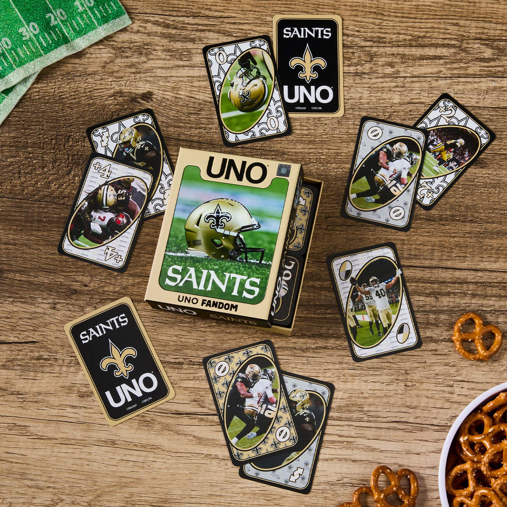 UNO Fandom NFL New Orleans Saints Game Deck