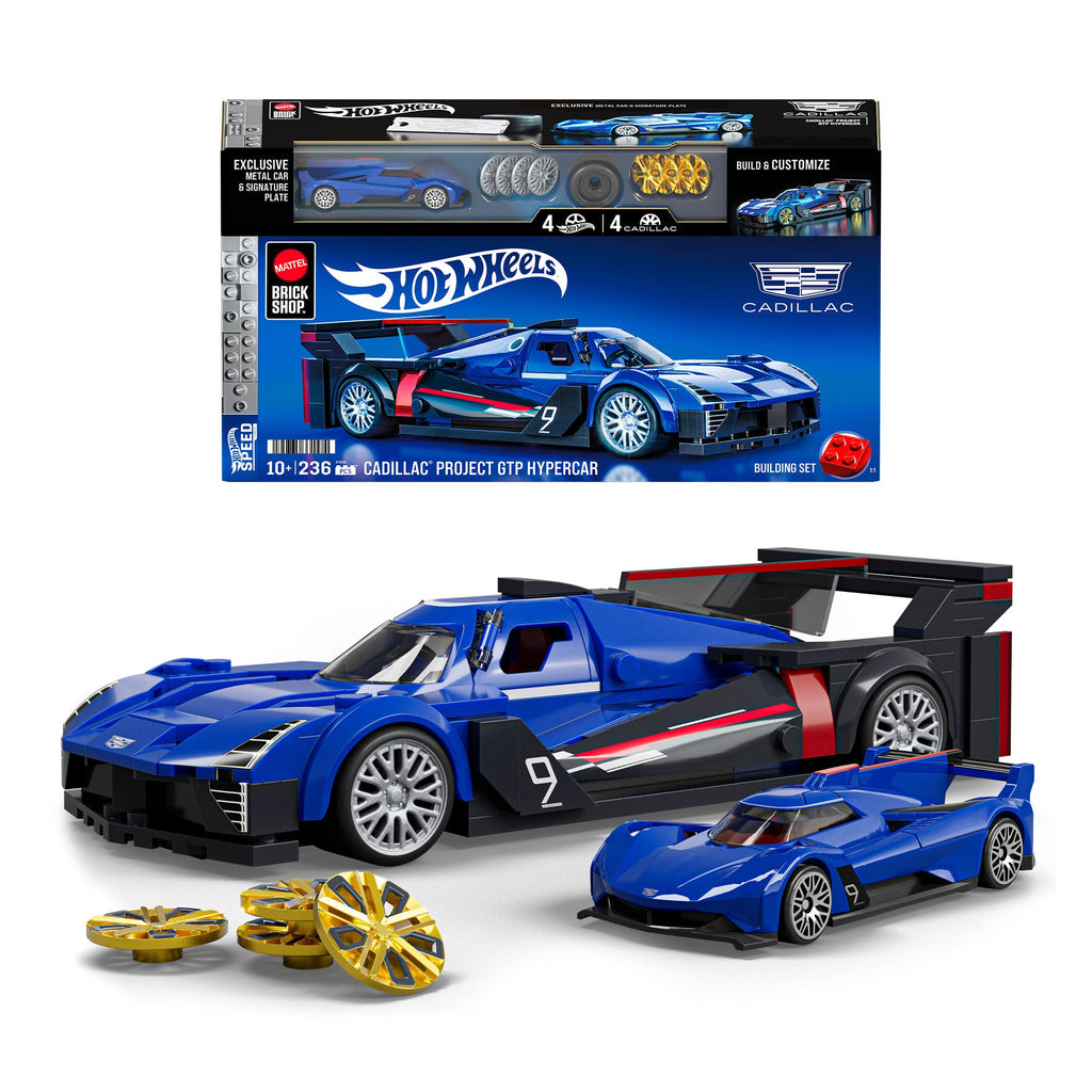 Mattel Brick Shop Hot Wheels Cadillac Project GTP Hypercar Building Set