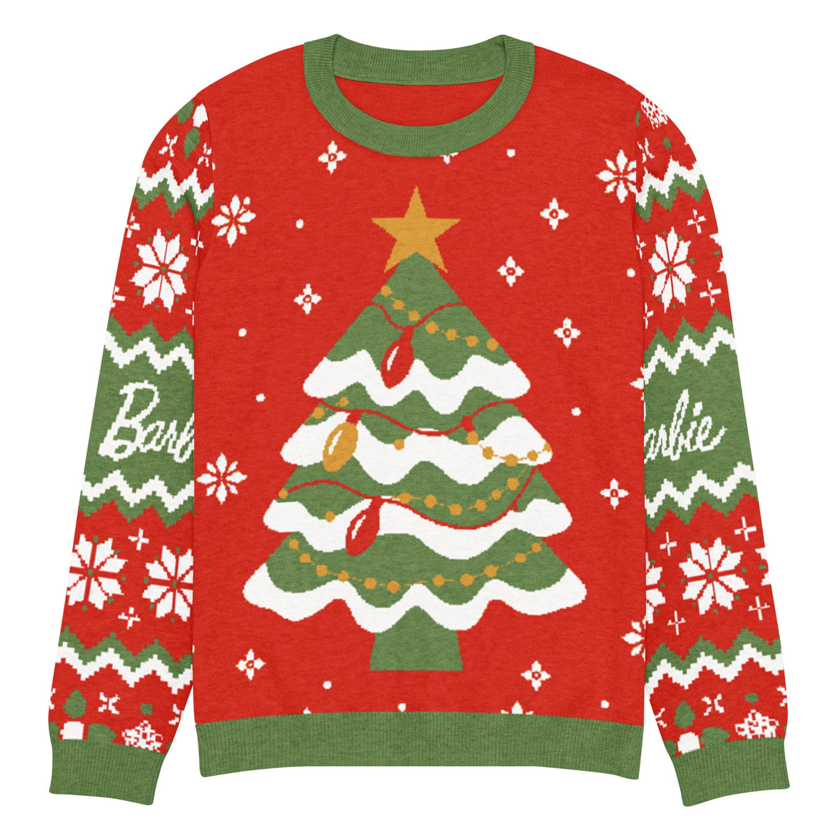 Barbie Christmas Tree Red Ugly Sweater