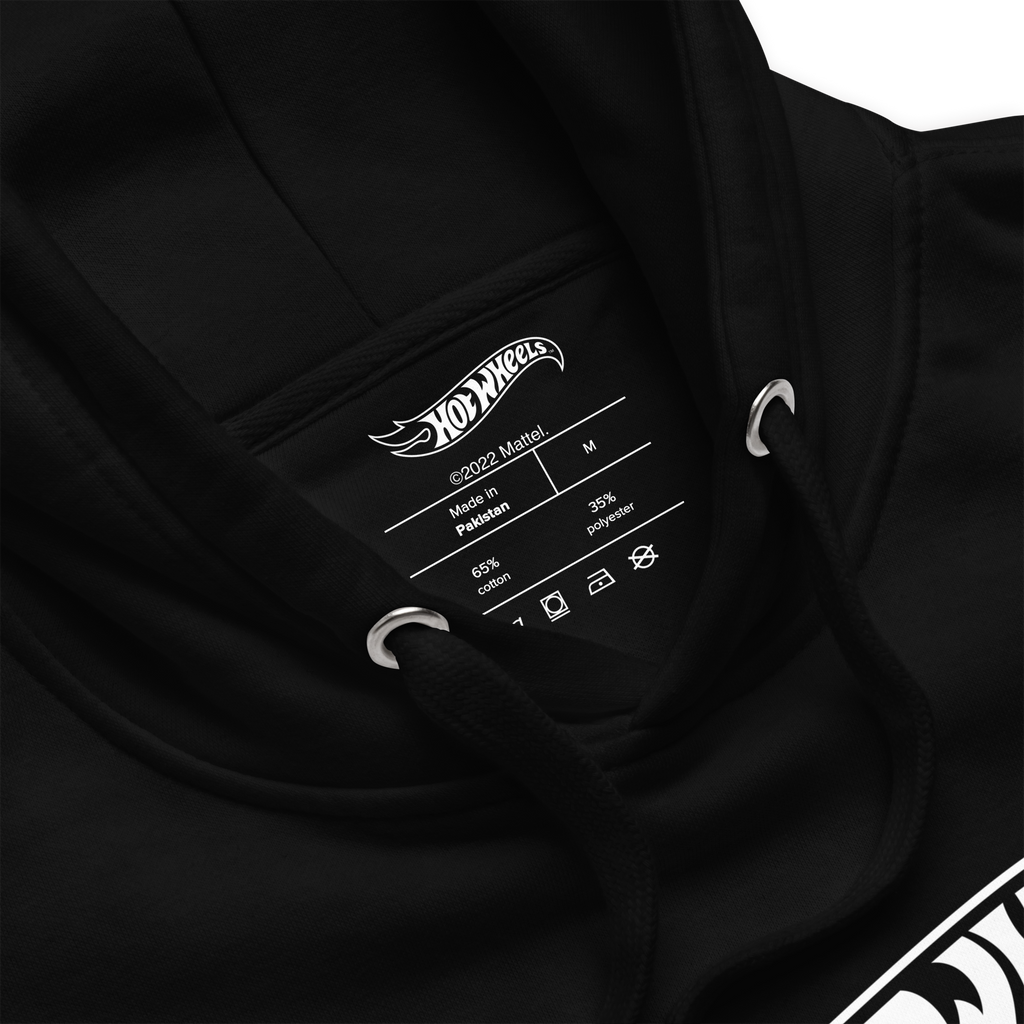 Hot Wheels® Red Line Club® 20th Anniversary Silhouette Logo Black Hoodie