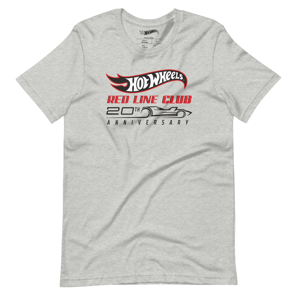 Hot Wheels® Red Line Club® 20th Anniversary Silhouette Logo – Heather Grey Shirt