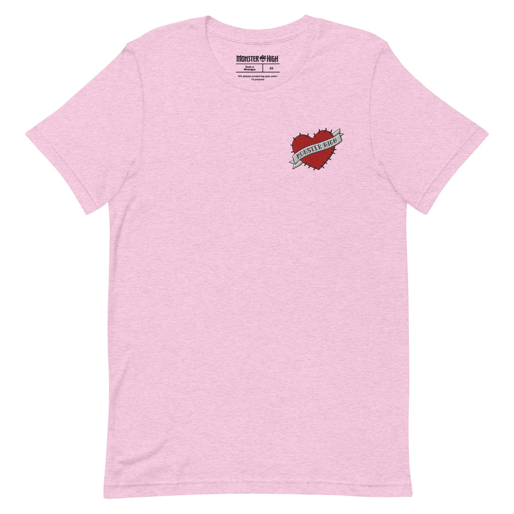 Monster High Embroidered Logo Heart T-Shirt