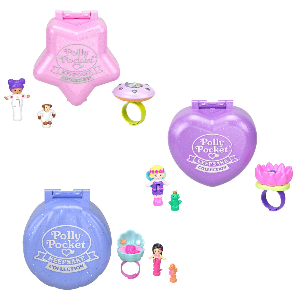 Polly Pocket Collector, Heritage Ring Box 3 Pack